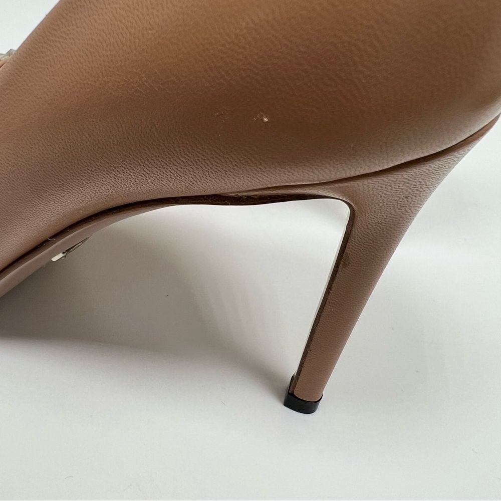 Gucci Gucci Beige Leather Studded Coline Pumps Size 38 - Picture 11 of 13